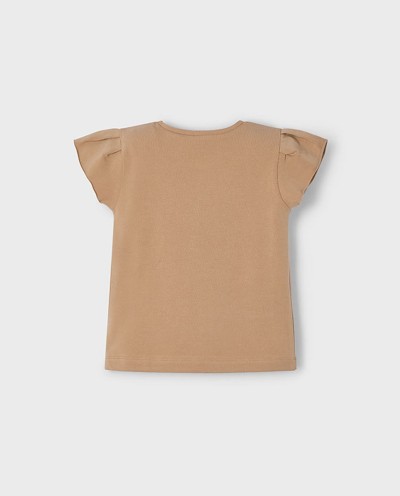 CAMISETA M/C NIÑAS TOSTADO
