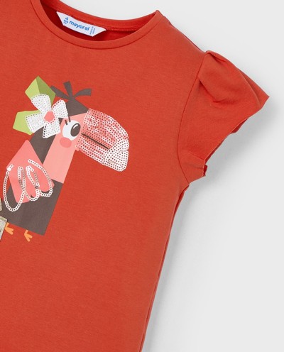 CAMISETA M/C NIÑAS PAPRIKA