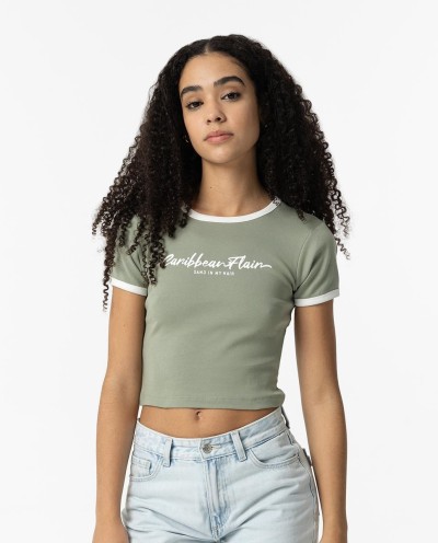 CAMISETA CROPPED MATCHA