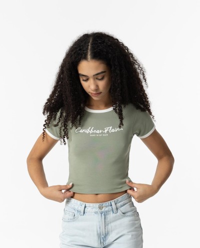CAMISETA CROPPED MATCHA