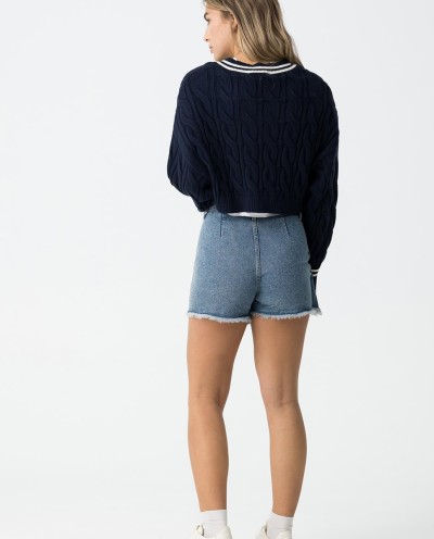SHORTS-FALDA DENIM