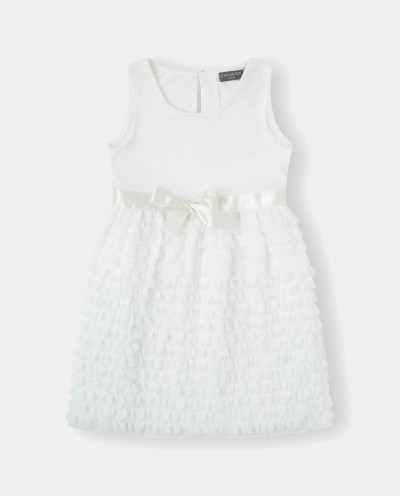 VESTIDO COMBINADO VOLANTES