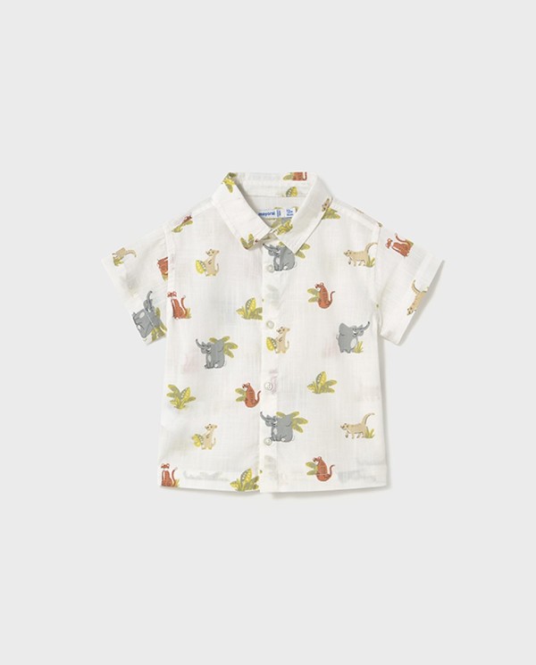 CAMISA ESTAMPADA BLANCO