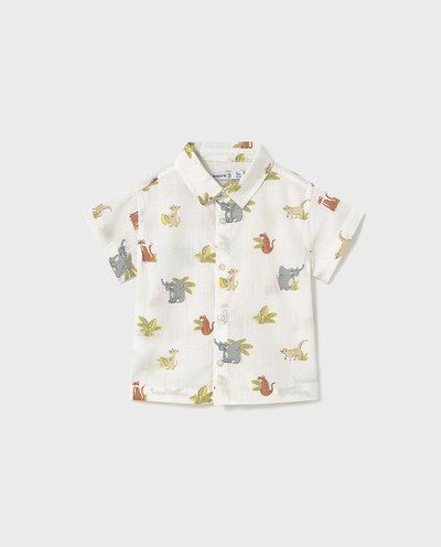 CAMISA ESTAMPADA BLANCO
