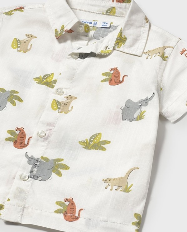 CAMISA ESTAMPADA BLANCO