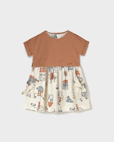 VESTIDO ESTAMPADO CON TOP