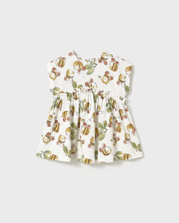 VESTIDO ESTAMPADO CHIC CRUDO