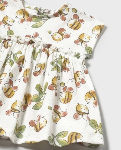 VESTIDO ESTAMPADO CHIC CRUDO