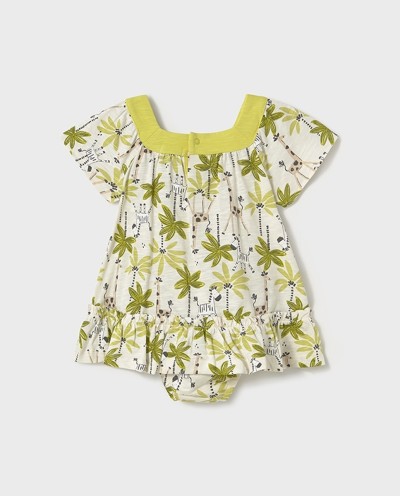 VESTIDO CON CUBREPAÑAL ESTAMPADO