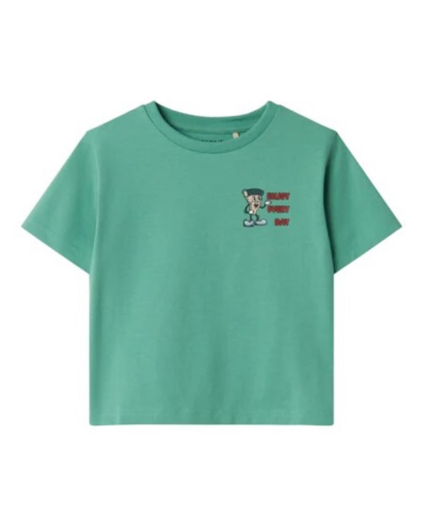 CAMISETA CON ESTAMPADO DETRÁS VERDE MENTA 2