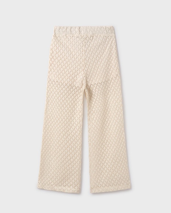 PANTALÓN LARGO CALADO CRUDO