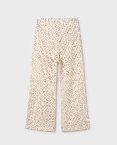 PANTALÓN LARGO CALADO CRUDO