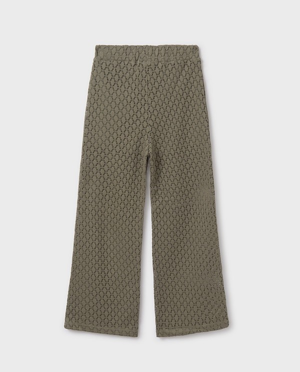 PANTALÓN LARGO CALADO SALVIA