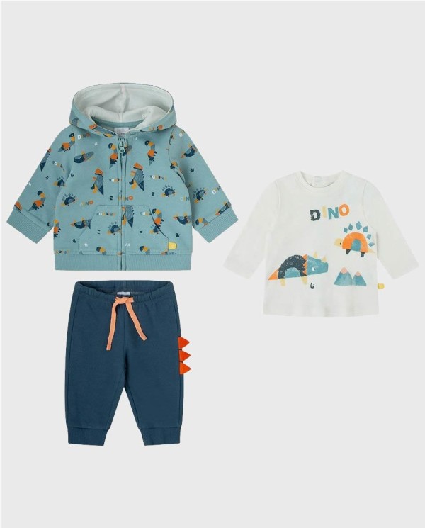 CONJUNTO 3 PIEZAS DINO