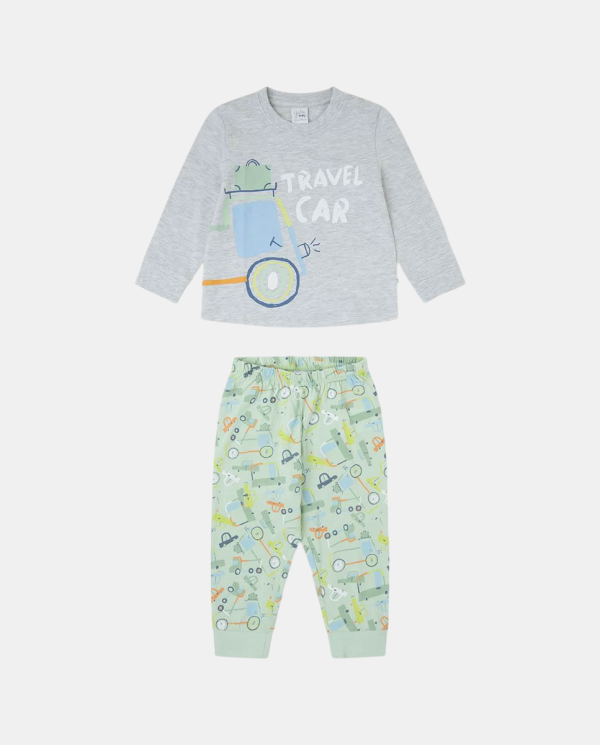PIJAMA MANGA LARGA TRAVEL CAR