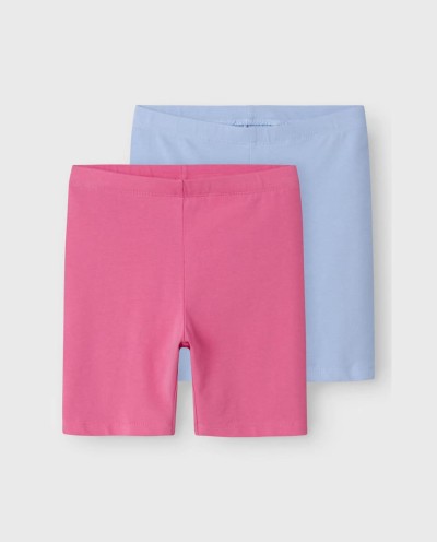 PACK 2 SHORTS LEGGING ROSA CARMIN