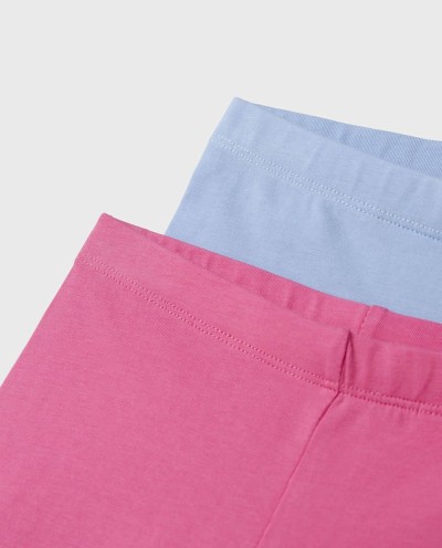 PACK 2 SHORTS LEGGING ROSA CARMIN