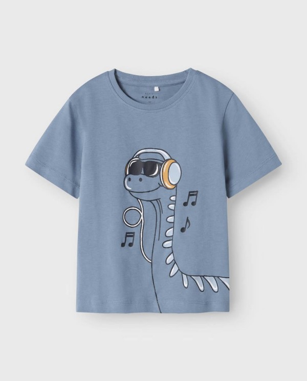 CAMISETA M/CORTA DINO AZUL MEDIO