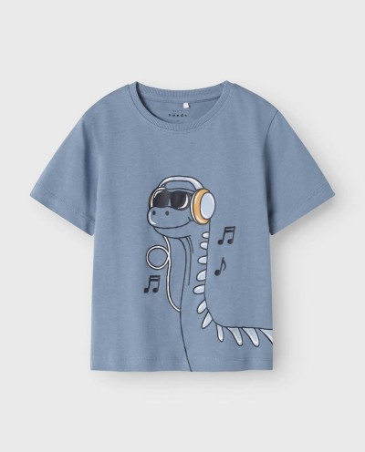 CAMISETA M/CORTA DINO AZUL MEDIO