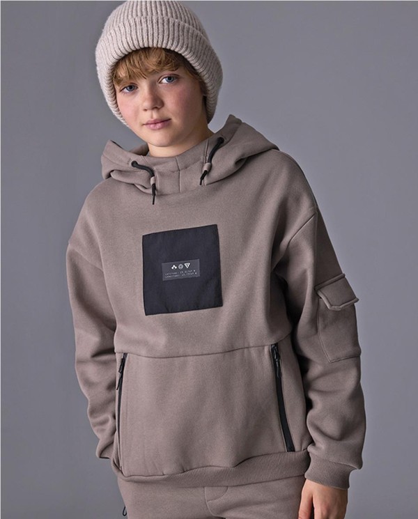 SUDADERA CONTRASTE PLANA