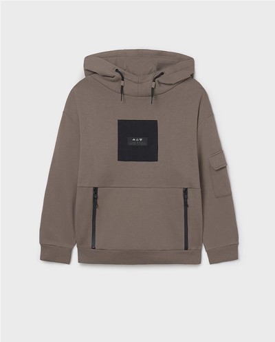 SUDADERA CONTRASTE PLANA