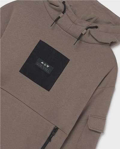 SUDADERA CONTRASTE PLANA