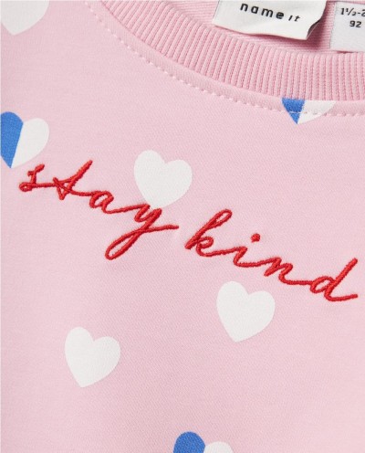 SUDADERA LARGA CORAZONES