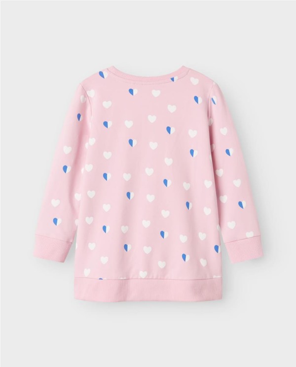 SUDADERA LARGA CORAZONES