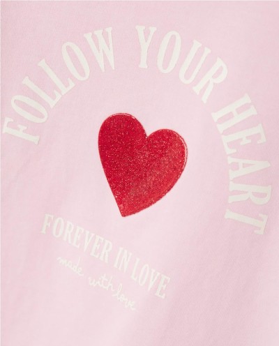 CAMISETA APLIQUE HEART