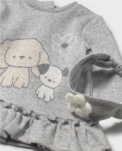 VESTIDO JACQUARD CON DIADEMA