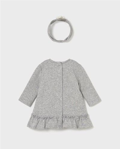 VESTIDO JACQUARD CON DIADEMA