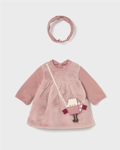 VESTIDO CON BOLSITO Y DIADEMA