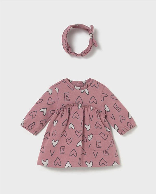 VESTIDO CON DIADEMA CORAZONES