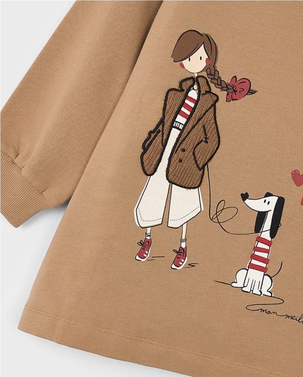 VESTIDO FELPA GIRL & DOG