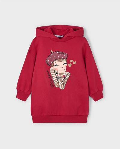 VESTIDO FELPA CAPUCHA FRAICHEUR