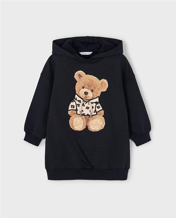 VESTIDO FELPA CAPUCHA OSITO