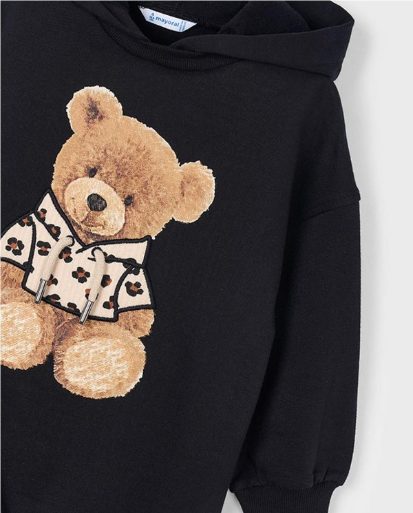 VESTIDO FELPA CAPUCHA OSITO