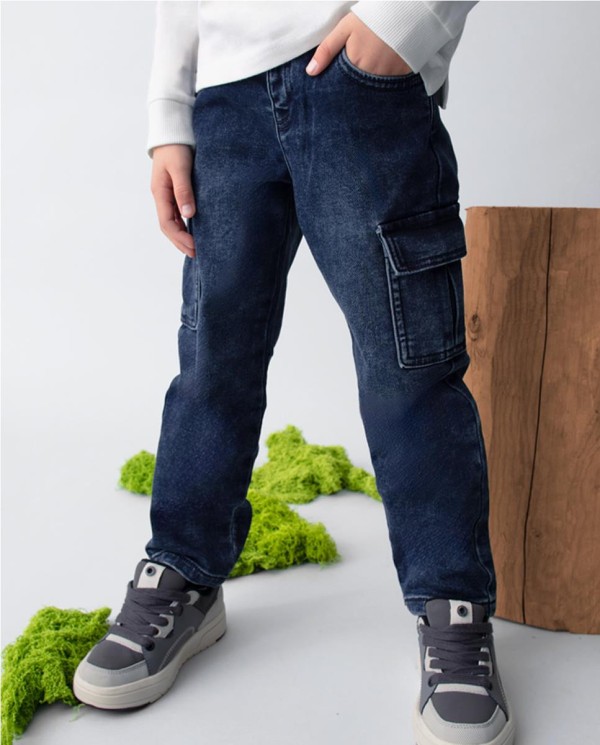 PATALÓN SOFT DENIM CARGO