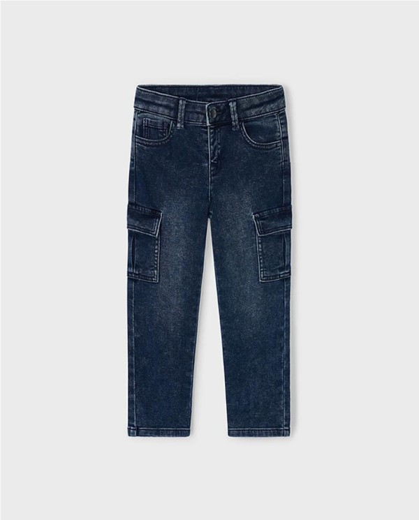 PATALÓN SOFT DENIM CARGO