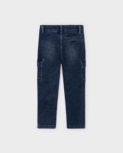 PATALÓN SOFT DENIM CARGO