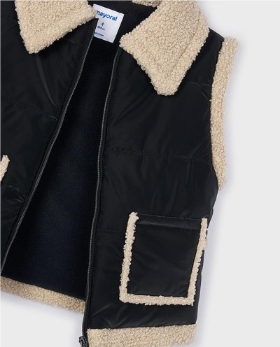 CHALECO CONTRASTES BORREGO