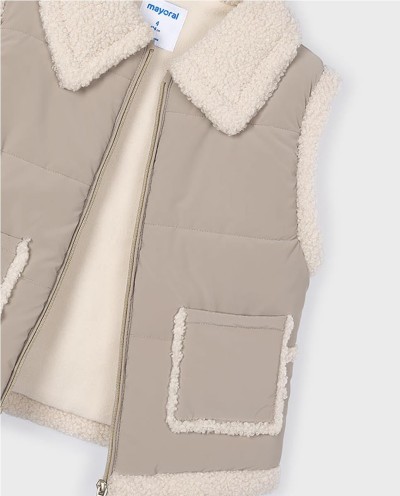 CHALECO CONTRASTES BORREGO