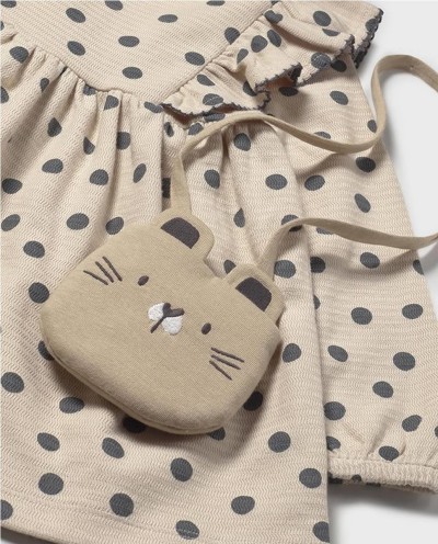 VESTIDO TOPOS CON BOLSITO