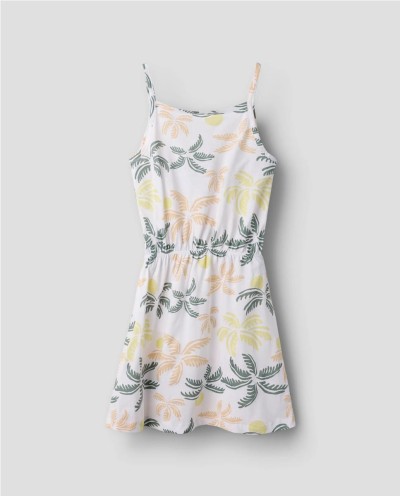 VESTIDO PUNTO TIRANTES PALMERAS