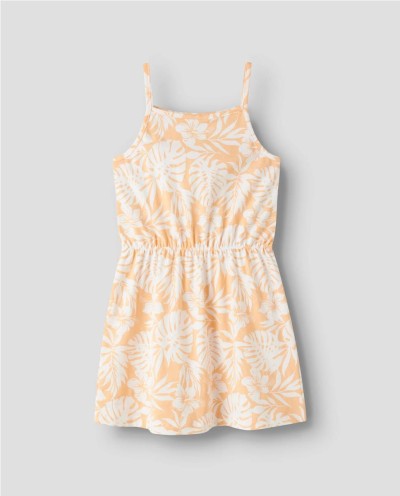 VESTIDO PUNTO TIRANTES TROPICAL