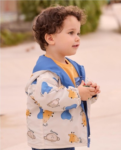 CORTAVIENTOS REVERSIBLE ANIMALITOS