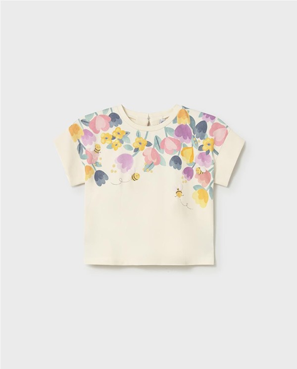 CAMISETA SERIGRAFÍA FLORAL