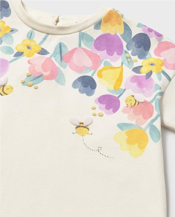 CAMISETA SERIGRAFÍA FLORAL 2