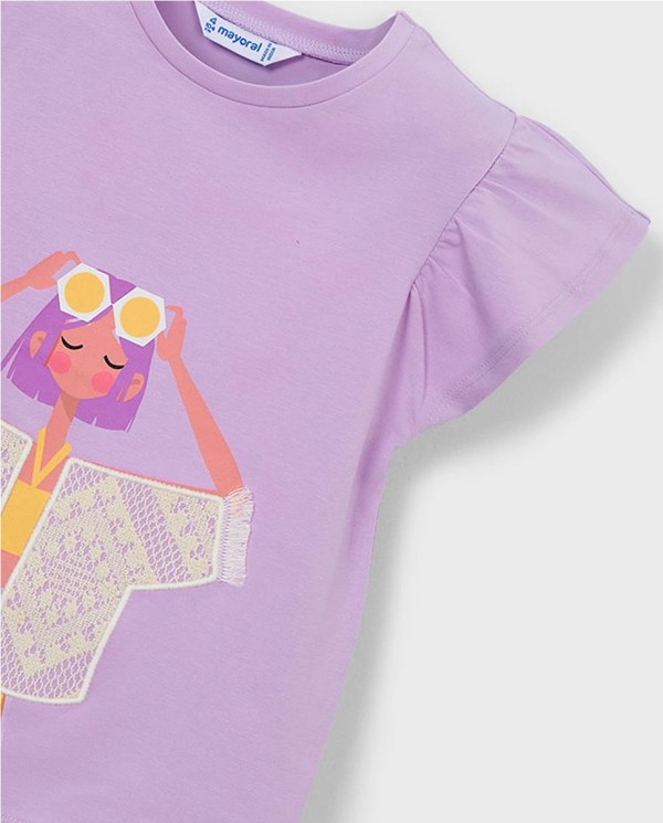 CAMISETA APLIQUE CHIC