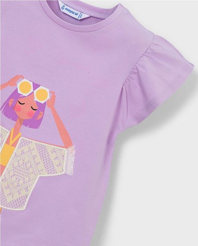 CAMISETA APLIQUE CHIC